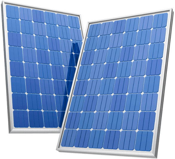 Solar panels powering a new day