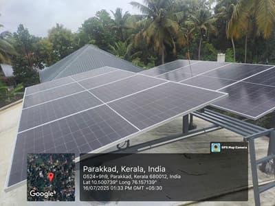 Solar project in Kochi - 25 kW Commercial